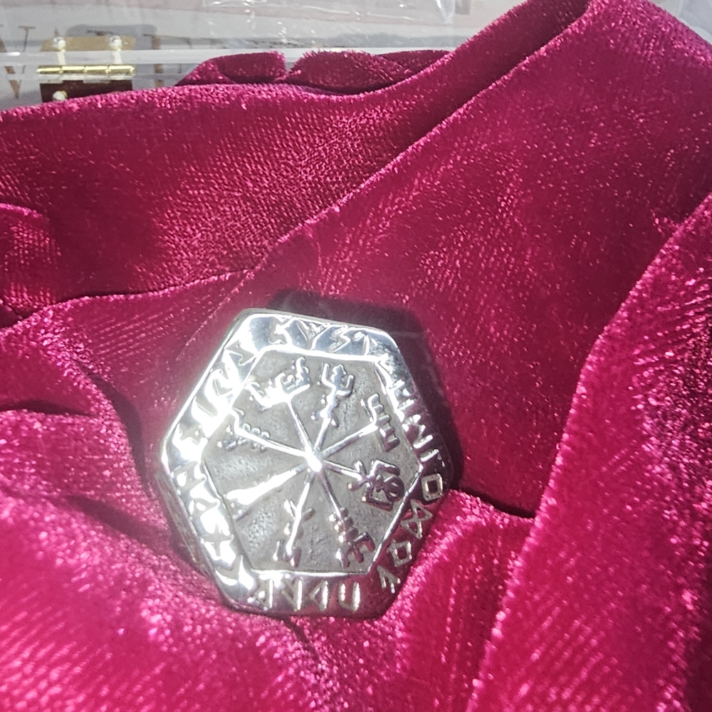 Silver Hexagonal Men's Accessory